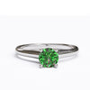 varitsa-jewellers - Solitaire Gold Engagement Ring with 0.4ct Brilliant Cut Emerald - 01SG02E